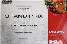 AZ Ekotherm obdržela cenu Grand Prix na veletrhu ForGarden 2016