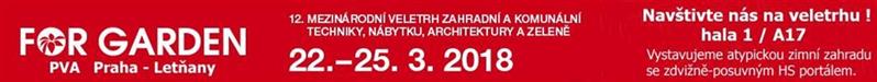 Veletrhu FOR GARDEN Praha - Letňany 2018 se zúčastní AZ EKOTHERM.