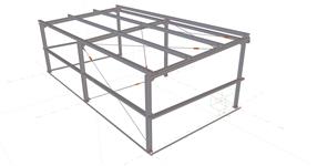 Shed steel structure