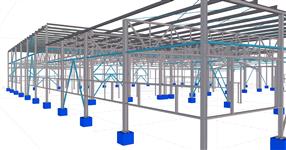 Workshop building steel structure