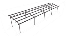 Shed steel structure