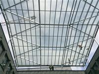Atrium roof steel structure - Motol hospital, Prague