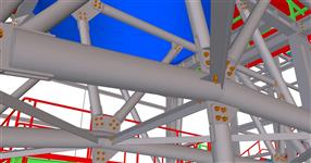 Steel structure supporting fly ash distribution technology