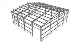 Steel structure of a vegetable warehouse