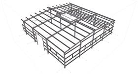 steel structure for warehouse extension