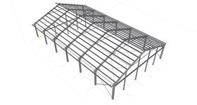 steel structure of factory building extension